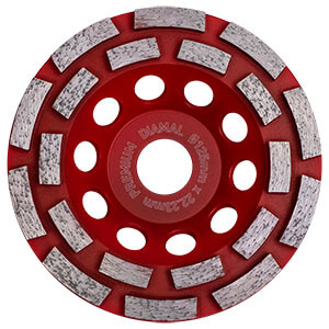 Чашка алмазная двухрядная 125 мм PREMIUM DIAMAL 