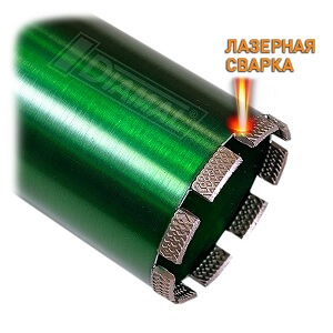 Коронка алмазная DIAMAL DM102LW 102 мм x 450 мм - 1 1 / 4 UNC