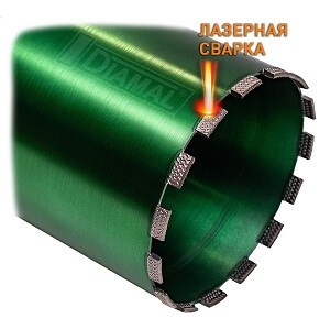 Коронка алмазная DIAMAL DM202LW 202 мм x 450 мм - 1 1 / 4 UNC