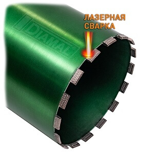 Коронка алмазная DIAMAL DM225LW 225 мм x 450 мм - 1 1 / 4 UNC