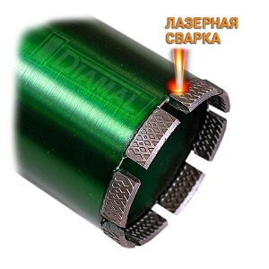 Коронка алмазная DIAMAL DM72LW 72мм x 450 мм - 1 1 / 4 UNC