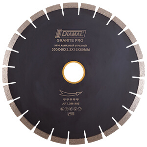 Круг алмазный 350 мм ( звонкий ) серия GRANITE PRO DM1405 DIAMAL 
