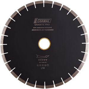 Круг алмазный 400 мм ( звонкий ) серия GRANITE PRO DM1207 DIAMAL 