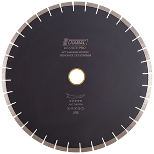 Круг алмазный 500 мм ( звонкий ) серия GRANITE PRO DM1208 DIAMAL 