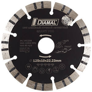 Круг алмазный 125 мм GRANIT PRO DM1206 DIAMAL