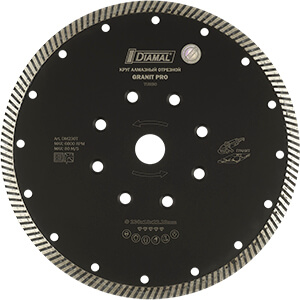 Круг алмазный 230 мм  DM230T GRANIT PRO  DIAMAL