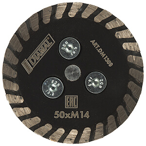 Круг алмазный 50 мм TURBO DM1309 DIAMAL ( с фланцем M14 )