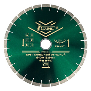 Круг алмазный  420 мм ( звонкий ) DM420GR DIAMAL 